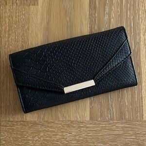 Elegant Black Clutch Wallet